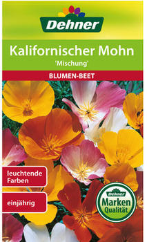 Dehner Kalifornischer Mohn Mischung, Gelb,Orange,Rosa,Rot,Weiß