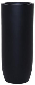Vivanno Solerio Pflanzkübel Fiberglas schwarz matt