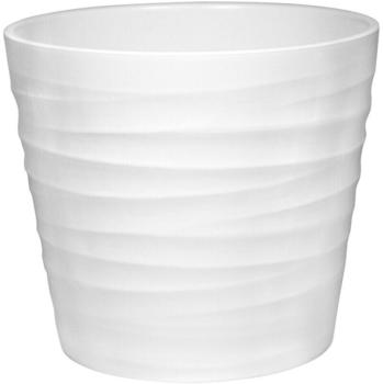 Dehner Übertopf Keramik weiß 20cm (4003572132588)