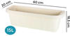 Garpet Geländerkasten 18,5 cm Polyrattan weiß