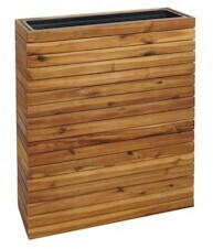 Mendler Pflanzkasten HWC-L21 77x63x23cm Akazie braun