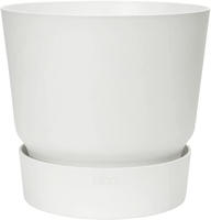 Elho 3041501615000, elho greenville Topf rund 16 cm - weiss