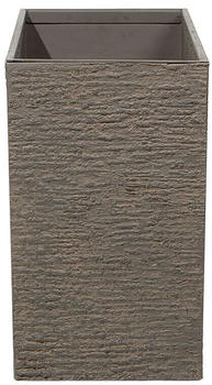 Beliani Blumentopf 34x80x56cm Faser-Mischung braun