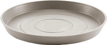 Ecopots Round Saucer taupe BxTxH: 50,5x50,5x3,5 cm