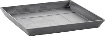 Ecopots Square Saucer grau BxTxH: 28x28x3 cm