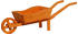Dobar Schubkarre BxTxH: 29x107x30 cm braun