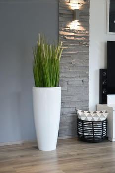 Vivanno City Fiberglas 37x80cm Weiß Hochglanz