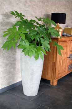 Vivanno City Fiberglas 47x100cm Beton-Design Grau