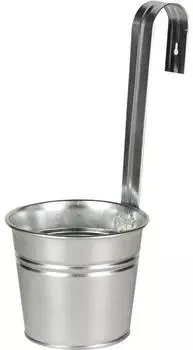Hornbach Blumentopf zum H&auml;ngen Zink &Oslash;15x31cm silber