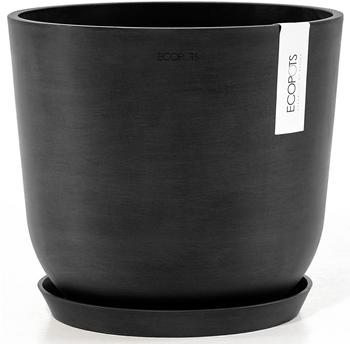Ecopots Pflanztopf Oslo Kunststoff &Oslash;25x21,8cm dunkelgrau