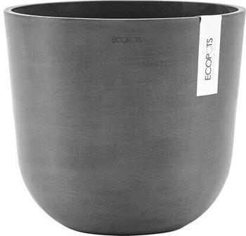 Ecopots Pflanztopf Oslo Kunststoff &Oslash;25x21,8cm grau