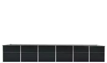 vidaXL Steel planter anthracite 480 x 80 x 77 cm