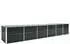 vidaXL Steel planter anthracite 480 x 80 x 77 cm