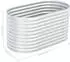 vidaXL Silver steel planter 160 x 80 x 81 cm