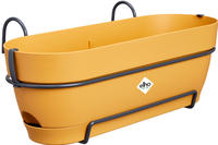 Elho 3741805012500, elho Balkonkasten vibia campana allin1, 50 cm - honig gelb