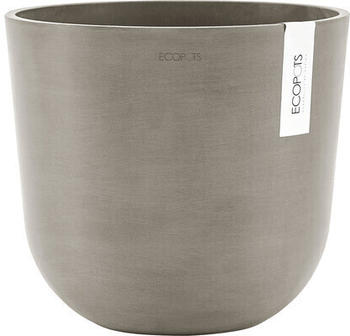 Ecopots Pflanztopf Oslo Kunststoff &Oslash;25x21,8cm braungrau