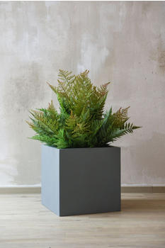 Vivanno Block Fiberglas 40x40x40cm Graphitgrau