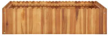 vidaXL Solid acacia wood planter 100 x 100 x 25 cm