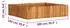 vidaXL Solid acacia wood planter 100 x 100 x 25 cm