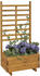 Gaspo Spalier Gmunden mit Pflanzkasten BxTxH: 68x37x136 cm versch. Farben honigbraun