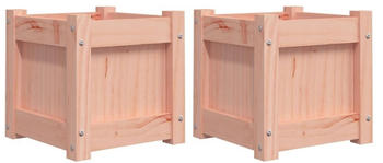 vidaXL Pflanzk&uuml;bel 31x31x31cm 2er-Set Douglasie