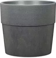 Scheurich Blumentopf "CARBON 40/266 GROOVE+" frostfest, UV-best&auml;ndig,