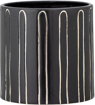 Bloomingville Troy Blumentopf Steingut Schwarz (82057620)