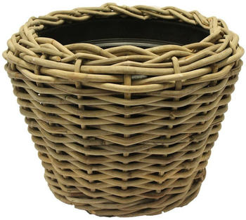 Van der Leeden Drypot Pflanzk&uuml;bel &Oslash; 68 cm Rattan grau