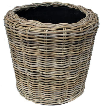 Van der Leeden DRYPOT Blumenkasten &Oslash; 45 cm Rattan grau