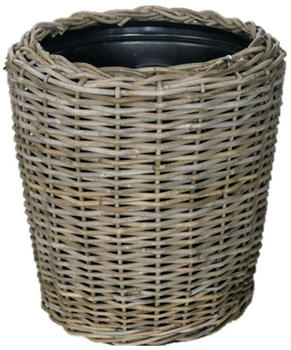 Van der Leeden DRYPOT Blumenkasten &Oslash; 50 cm Rattan grau