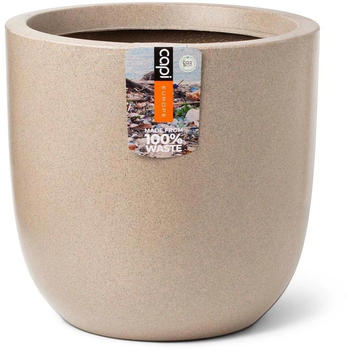 Capi Übertopf Kugel Waste Smooth NL elegant Terrazzo 35x34cm Beige