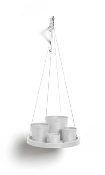 Ecopots Untersetzer H&auml;ngend 36x3cm Wei&szlig;