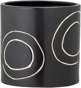 Bloomingville Troy Blumentopf Steingut Schwarz (82058239)