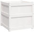 vidaXL Pflanzkübel 2 Stk 60 x 60 x 60 cm Massivholz Weiß