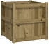 vidaXL Pflanzkübel 2 Stk 60 x 60 x 60 cm Massivholz Imprägniert