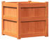 vidaXL Pflanzkübel 2 Stk 60 x 60 x 60 cm Massivholz Dunkles Kiefer