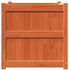 vidaXL Pflanzkübel 2 Stk 60 x 60 x 60 cm Massivholz Dunkles Kiefer