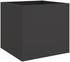 vidaXL Pflanzkübel 3 Stk 49 x 47 x 46 cm Kaltgewalzter Stahl Schwarz
