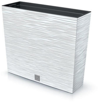 Prosperplast Furu Case Tower Blumentopf Kunststoff wei&szlig;
