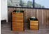 Mendler HWC-L23 Pflanzkasten 2er Set Holz Akazie/Aluminium natur