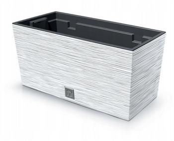 Prosperplast Furu Blumenkasten 39,5 x 18,5 x 19,5 cm Kunststoff weß