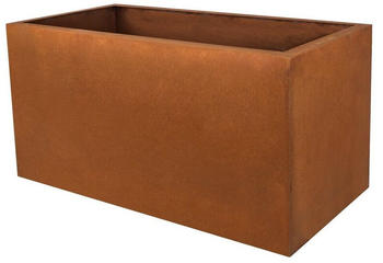 K&ouml;hko Pflanzk&uuml;bel Cortenstahl Edelrost-Optik 60x27x26cm
