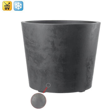 Kreher Millennium Naturstein Optik 80L Kunststoff anthrazit