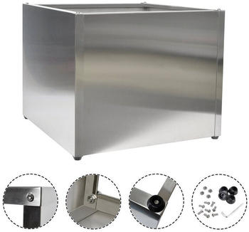 Köhko Pflanzkübel 100 cm Edelstahl silber