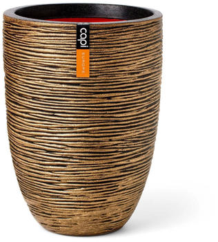 Capi Elegant Niedrig Rib Ø34x46cm Gold-Schwarz