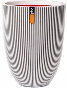 Capi &Uuml;bertopf Kugel Groove NL elegant 34x46cm Elfenbein