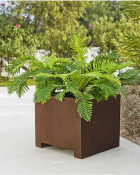 Newgarden NARCISO 40 groß doppelwandig eckig 40x40x36cm bronze