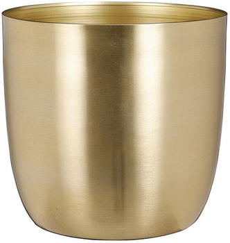 MICA Decorations Übertopf Alano rund gold Ø 22 x H 21 cm