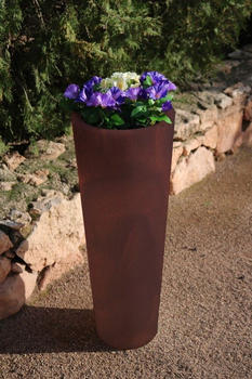 Newgarden FICUS 80 doppelwandig rund hoch Ø29x79cm bronze