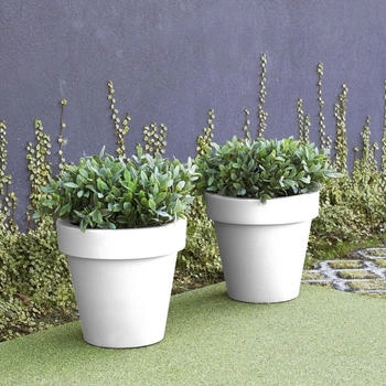 Newgarden MAGNOLIA 60 XXL doppelwandig rund hoch Ø57x57cm weiß